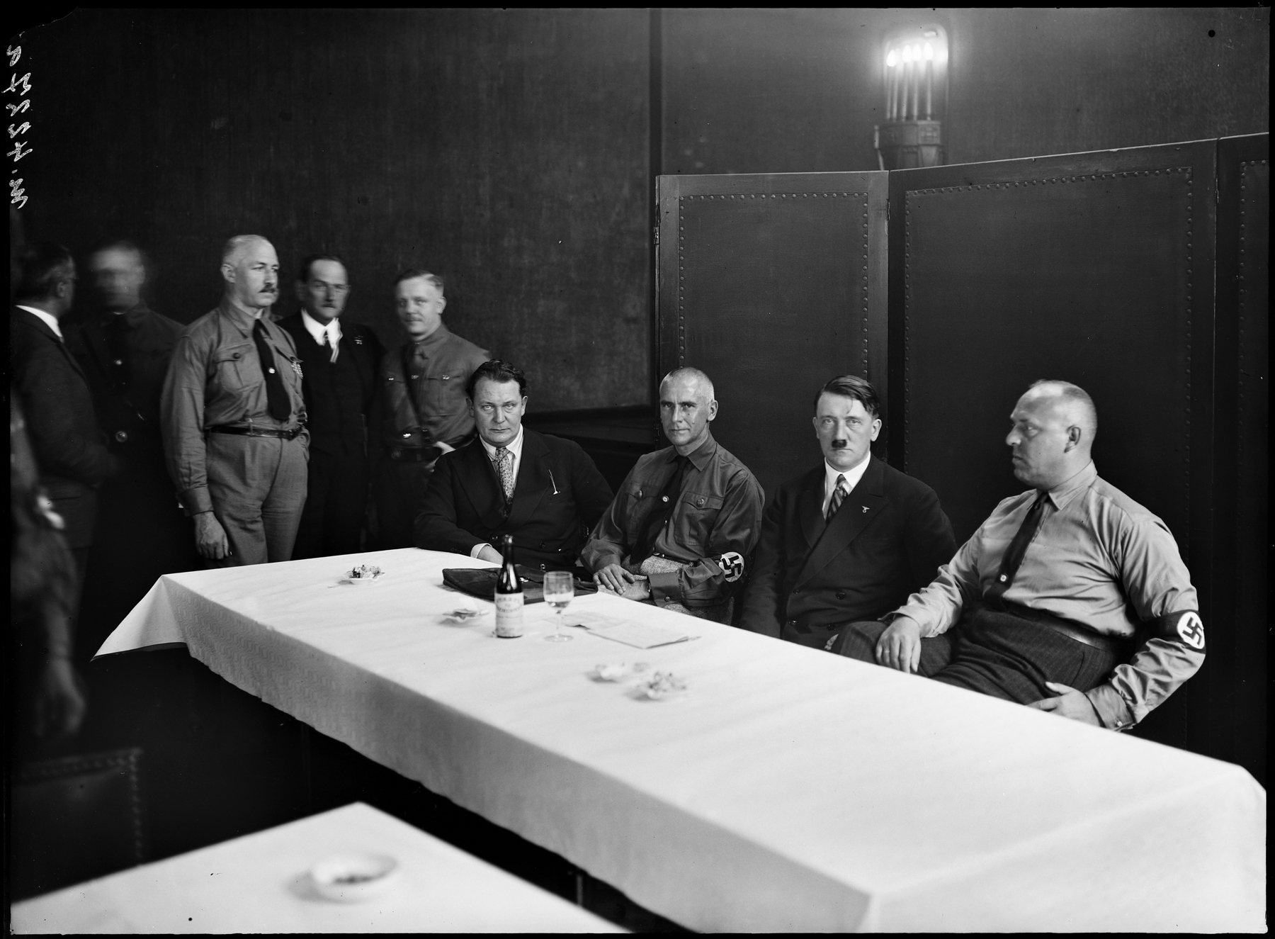 Adolf Hitler with Reichstag Delegates (Heinrich Hoffmann photo)